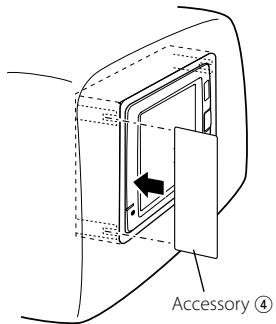 KENWOOD KOS-L432 - Removing the Monitor Unit (For Headrest) - 1