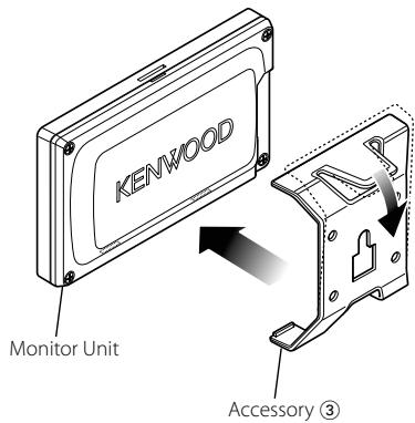 KENWOOD KOS-L432 - Removing the Monitor Unit (For AMPS or T-Bolt compatible mounts) - 1