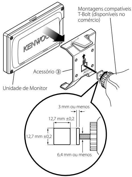 KENWOOD KOS-L432 - Instalação usingo ou suporte (Acessório ③) (Para montagens compatíveis AMPS ou T-Bolt) - 2