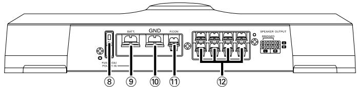 KENWOOD KAC-8401 - Nombres de los terminales - 1