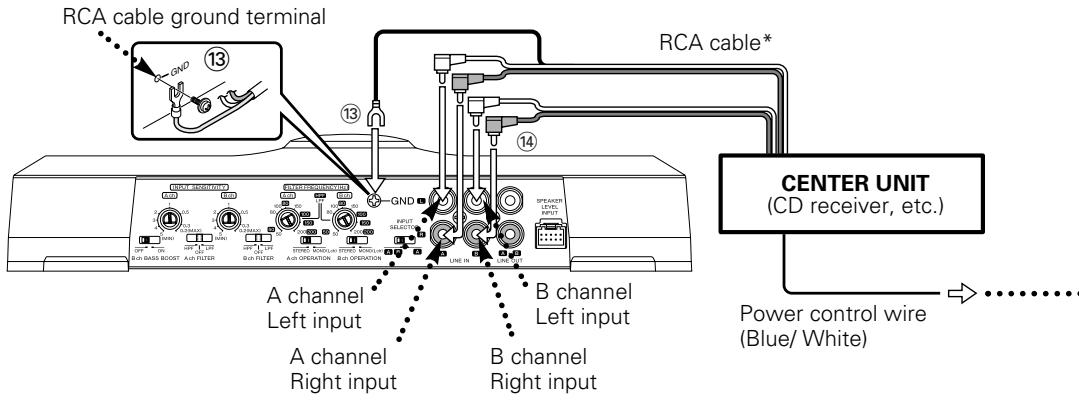 KENWOOD KAC-8401 - (RCA cable Connections) - 1