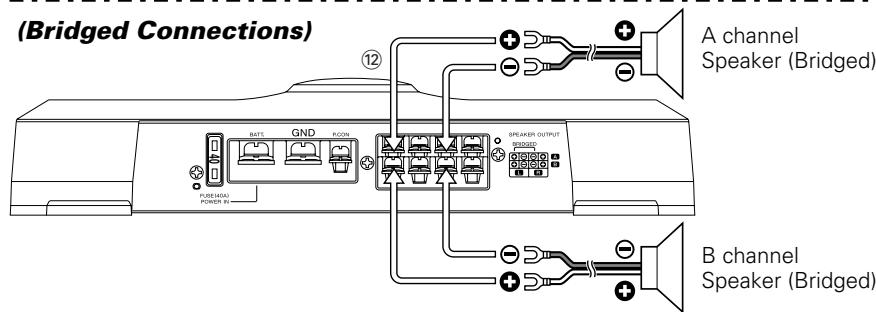 KENWOOD KAC-8401 - ■ Speaker wire connection - 2