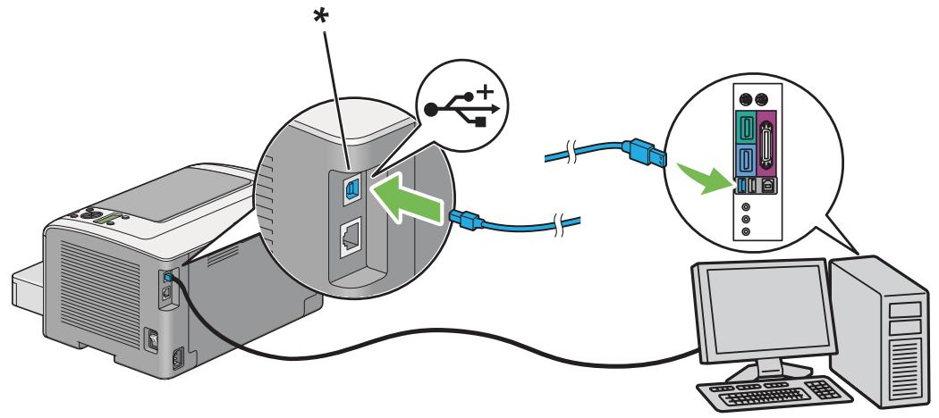 EPSON WORKFORCE AL-M200DN - Connexion USB - 1