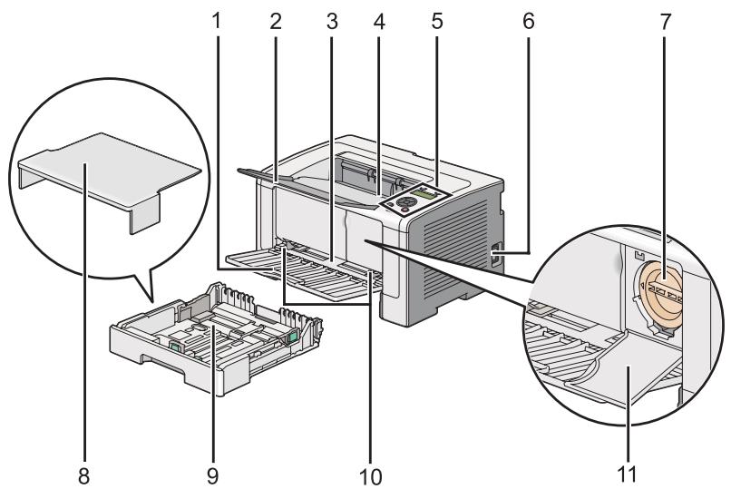 EPSON WORKFORCE AL-M200DN - Vue avant - 1