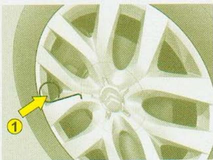 CITROEN C4 PICASSO 2006 - Rangement de la ROUE CREVEE - 1
