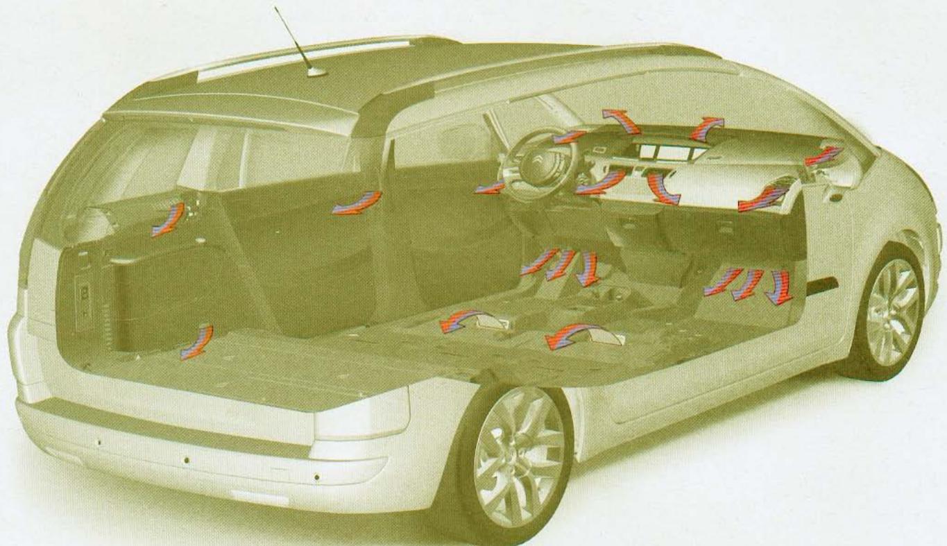 CITROEN C4 PICASSO 2006 - Déverrouillage de secours du coffre - 1