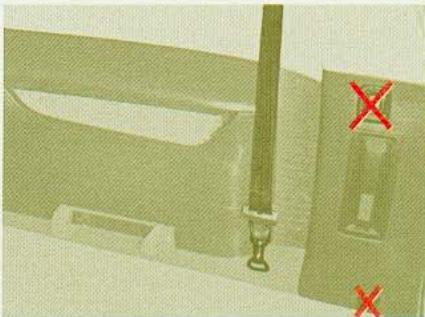 CITROEN C4 PICASSO 2006 - Ceinture centrale arrière - 1