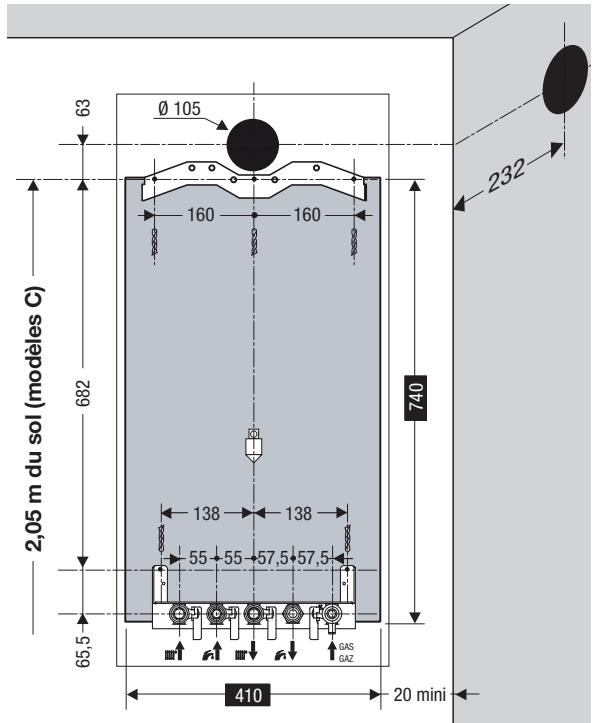 SAUNIER DUVAL THEMATEK C 18 E - Emplacement de la chaudière - 1