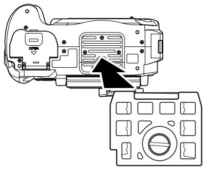 OLYMPUS PT-E02 - Montage du support d'appareil sur l'appareil photo numérique - 1