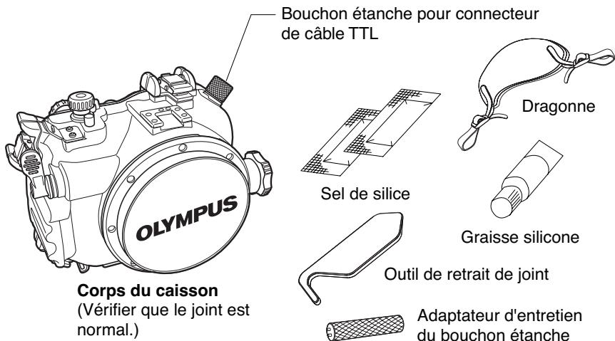 OLYMPUS PT-E02 - Contrôle du contenu de l'emballage - 1