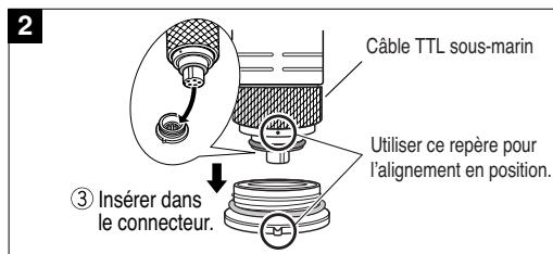 OLYMPUS PT-E02 - Retrait du bouchon du connecteur de cable TTL - 2