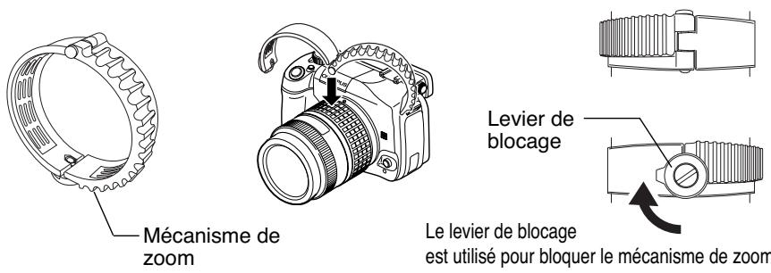 OLYMPUS PT-E02 - Fixation de la bague de zoom fournie avec le port étanche en option sur l'objectif - 1