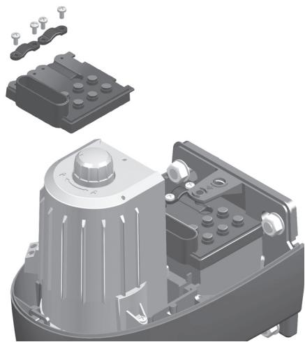 SOMFY SGA 6000 INTEGRAL PLUS - Mise en place des passes-fils. - 3
