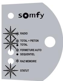 SOMFY SGA 6000 INTEGRAL PLUS - ■ Activation du mode TOTAL + PIETON - 3