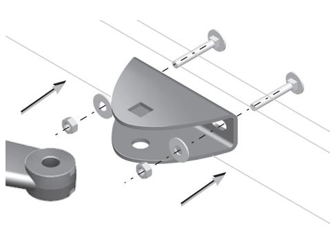 SOMFY SGA 6000 INTEGRAL PLUS - Montage des bras - 1