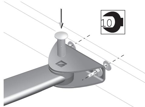SOMFY SGA 6000 INTEGRAL PLUS - Montage des bras - 2