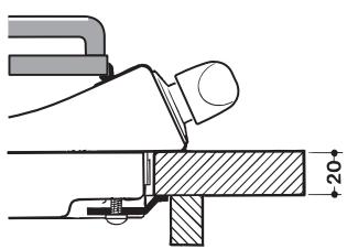 INDESIT PIM740AS - Scheme de fixation des crochets - 1