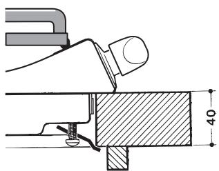 INDESIT PIM740AS - Schema di fissaggio dei ganci - 3