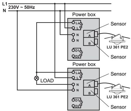 THEBEN LU361PE2 - TWO LU 361 PE2 CONTROL ONE LOAD (Voir Fig. 6). - 1