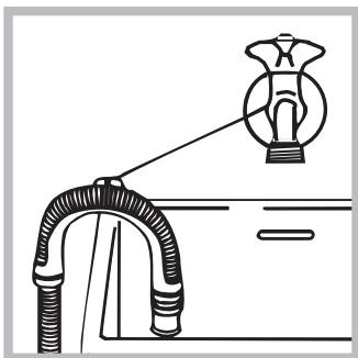 HOTPOINT AQ8F 49 U - Tilstnuting af aflobsslangen - 2