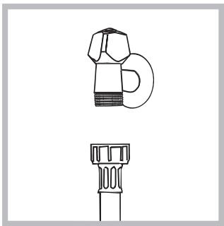 HOTPOINT AQ8F 49 U - Connecting the water inlet hose - 2
