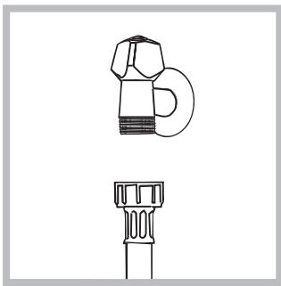 HOTPOINT AQ8F 49 U - Anschluss des Zulaufschlauches - 2