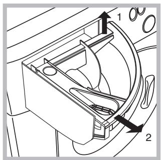 HOTPOINT AVF 149 - Limpar a gaveta dos detergentes - 1