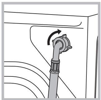 HOTPOINT AVF 149 - Anschluss des Zulaufschlauches - 2