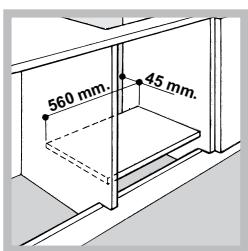 560 mm. 45 mm.