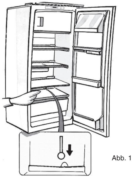 HOTPOINT BCB 7030 E C AA - Abtauen des Gefrierteils  (soweit vorhanden) - 1