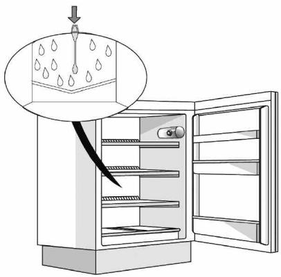 HOTPOINT BCB 7030 E C AA - Puhastage aeg-ajalt külmikusektsiooni sisemust.   Külmikusektsiooni sulatamine on täiesti automaatne. - 1