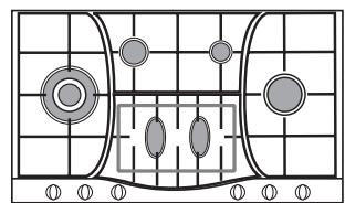 Diagram of a traditional Chinese chess (Xiangqi) board with key stones and pieces arranged in a grid layout