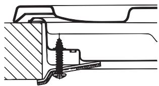 HOTPOINT PHN 962 TS/IX/A - Schéma de fixation des crochets - 3