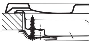 HOTPOINT PHN 962 TS/IX/A - Esquema de fijación de los ganchos - 1