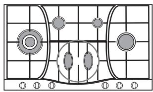 Diagram of a Go board with numbered positions and shaded stones indicating move zones