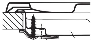 HOTPOINT PHN 962 TS/IX/A - Schéma de fixation des crochets - 1