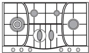 Diagram of a Go board with numbered positions and shaded stones indicating move or play zones