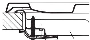 HOTPOINT PHN 962 TS/IX/A - Hook fastening diagram - 1