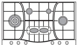 HOTPOINT PHN 962 TS/IX/A - Consejos prácticos para uso de los quemadores centrales “Semi-Elíptica”\* - 2