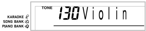CASIO LK-300TV - Appuyez sur le bouton TONE. - 2