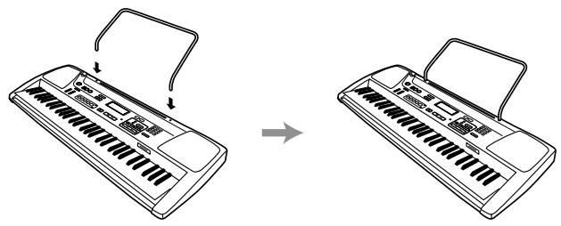 CASIO LK-300TV - *1 Fixation du pupitre - 1