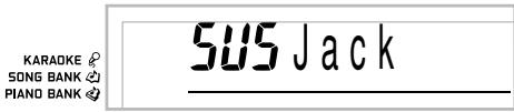 CASIO LK-300TV - SUSTAIN/ASSIGNABLE JACK (Défaut: SUS) - 1
