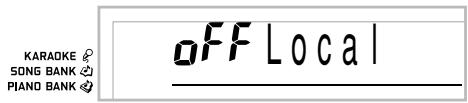 CASIO LK-300TV - LOCAL CONTROL (Défaut: On - En service) - 2