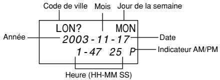 CASIO SF-3990 - Pour changer la ville de l'heure universelle - 1