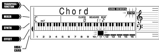 CASIO WK-3300 - Pour changer un accord - 1