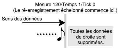 CASIO WK-3300 - Pour corriger les erreurs survenues lors de l'enregistrement échelonné - 5