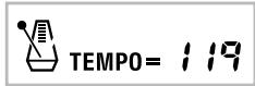 CASIO WK-3300 - Pour ajuster le tempo - 1