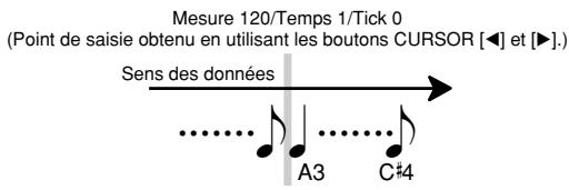 CASIO WK-3300 - Pour corriger les erreurs survenues lors de l'enregistrement échelonné - 4