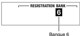 CASIO WK-500 - Appuyez sur ⑨ pour sélectionner la banque contenant la configuration que vous pouze rappeler. - 1
