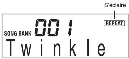 CASIO LK-230 - Lorsque la mesure que vous voulez spécifier comme fin est atteinte, appuyez une nouvelle fois sur 7. - 1